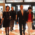 中国国民党荣誉主席连战携夫人下榻西安喜来登大酒店