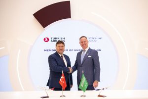 Turkish Airlines and Riyadh Air signed a memorandum of understanding of strategic cooperation